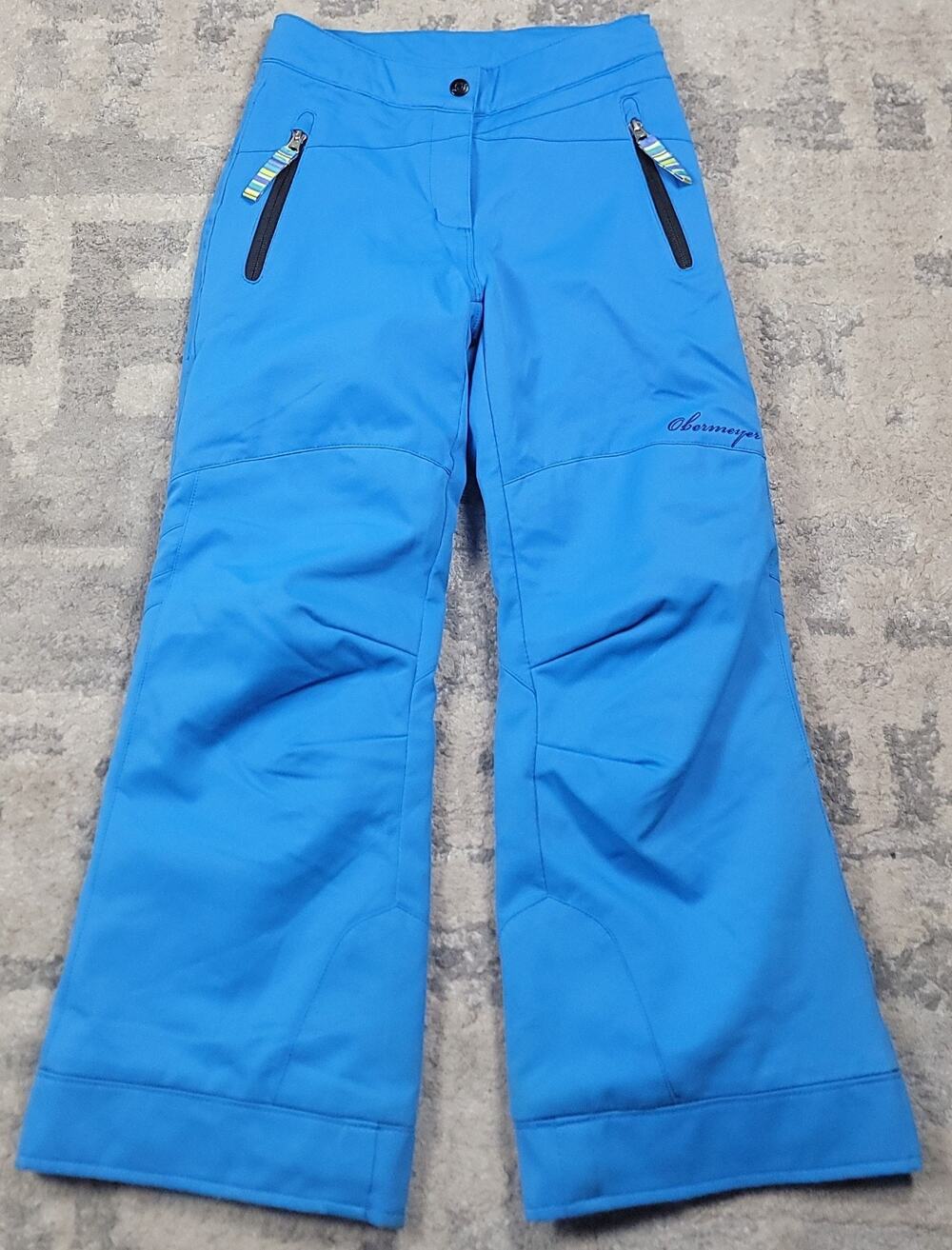 Obermeyer Teen/JR Powder Blue Adjustable Snowboard Ski InsulatedPants Sz 8 26x23